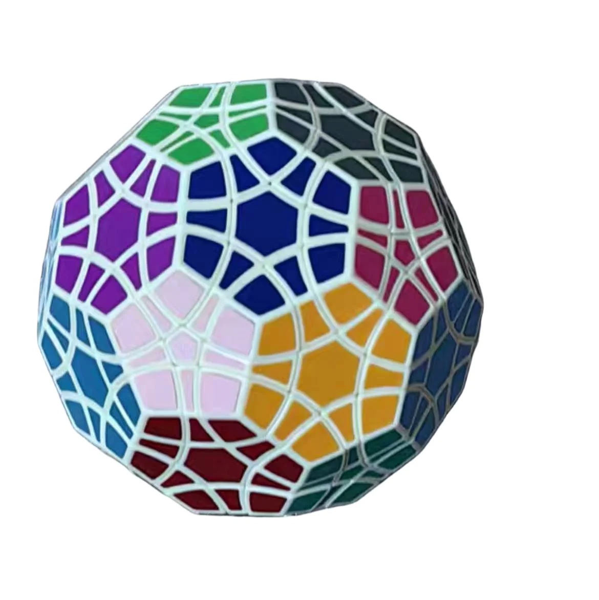 ألعاب VerryPuzzle Football V5 Megaminx Cube Magic Cube Puzzle باللون الأسود والأبيض