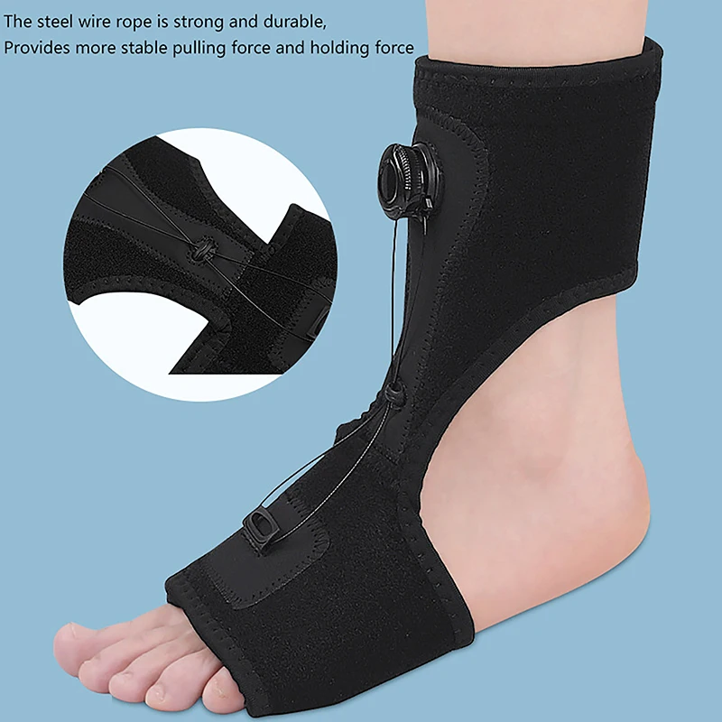 1pc Adjustable Plantar Fasciitis Night Foot Splint Drop Orthotic Brace Elastic Dorsal Night Splint Foot Care Tool Ligament Belt