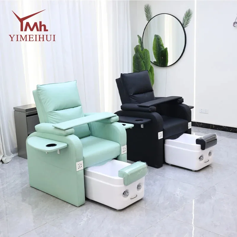 

Electric Reclining Foot Bath Pedicure Chair Spa Massage Manicure Station Bench