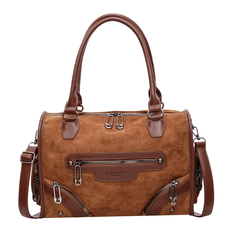 

Large Capacity Women Nubuck PU Leather Handbags Shoulder Bag Casual Female Tote Messenger Bag Fashion Crossbody Bags for Women