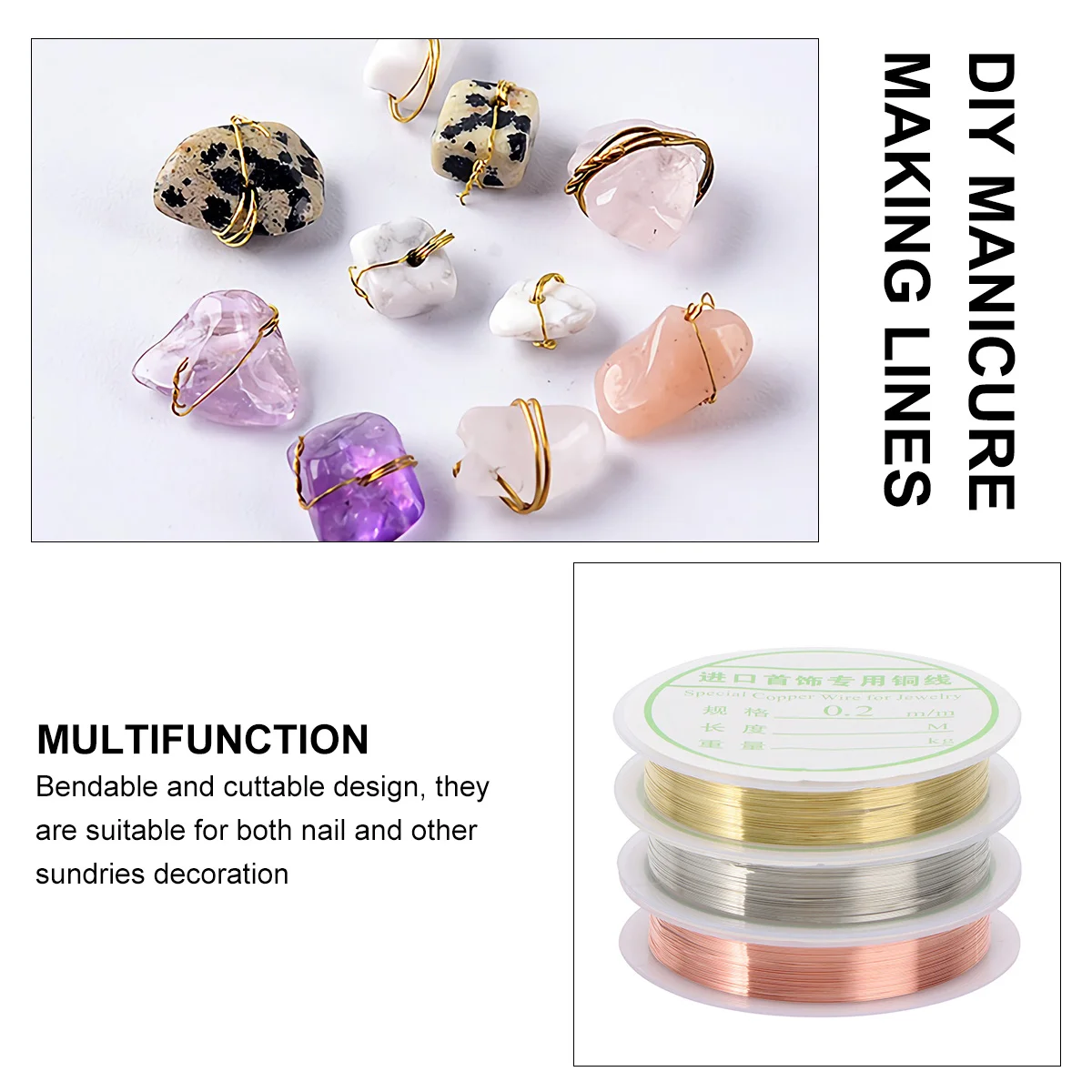 3 롤 매니큐어 네일 아트 골든 실버 로즈 골드 구부릴 수 있는 컷팅 가능한 DIY 매니큐어 라인 스티커 장식 스파클