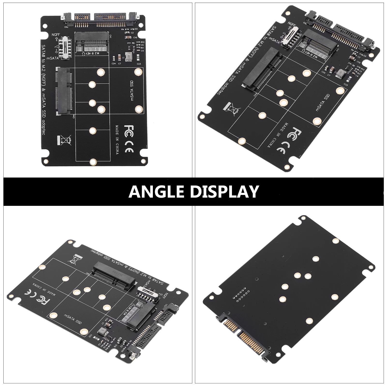 

M.2 to Adapter High quality ABS Conversion Card for Computer SSD 2.5 Inch Multi function mSATA 3 Data Cable Expansion