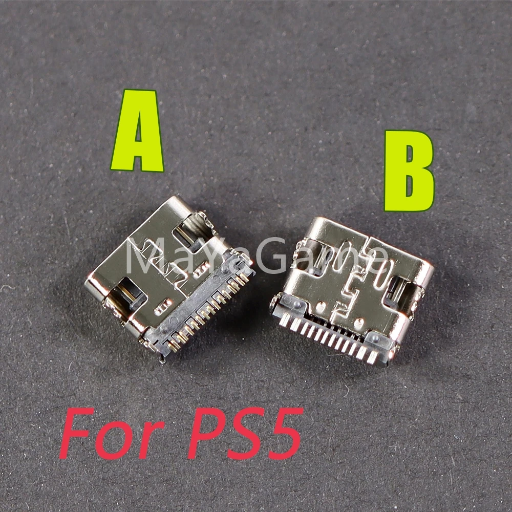 100pcs Micro USB Charging Port Plug Basic USB-C Port Socket Replacement For Charger Connector For PS5