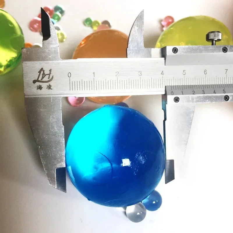 80 قطعة تمرغ 9-12 مللي متر كبير كريستال التربة هيدروجيل هلام الاطفال لعبة حبات المياه تزايد Orbiz كرات الماء ديكورات منزلية للزفاف