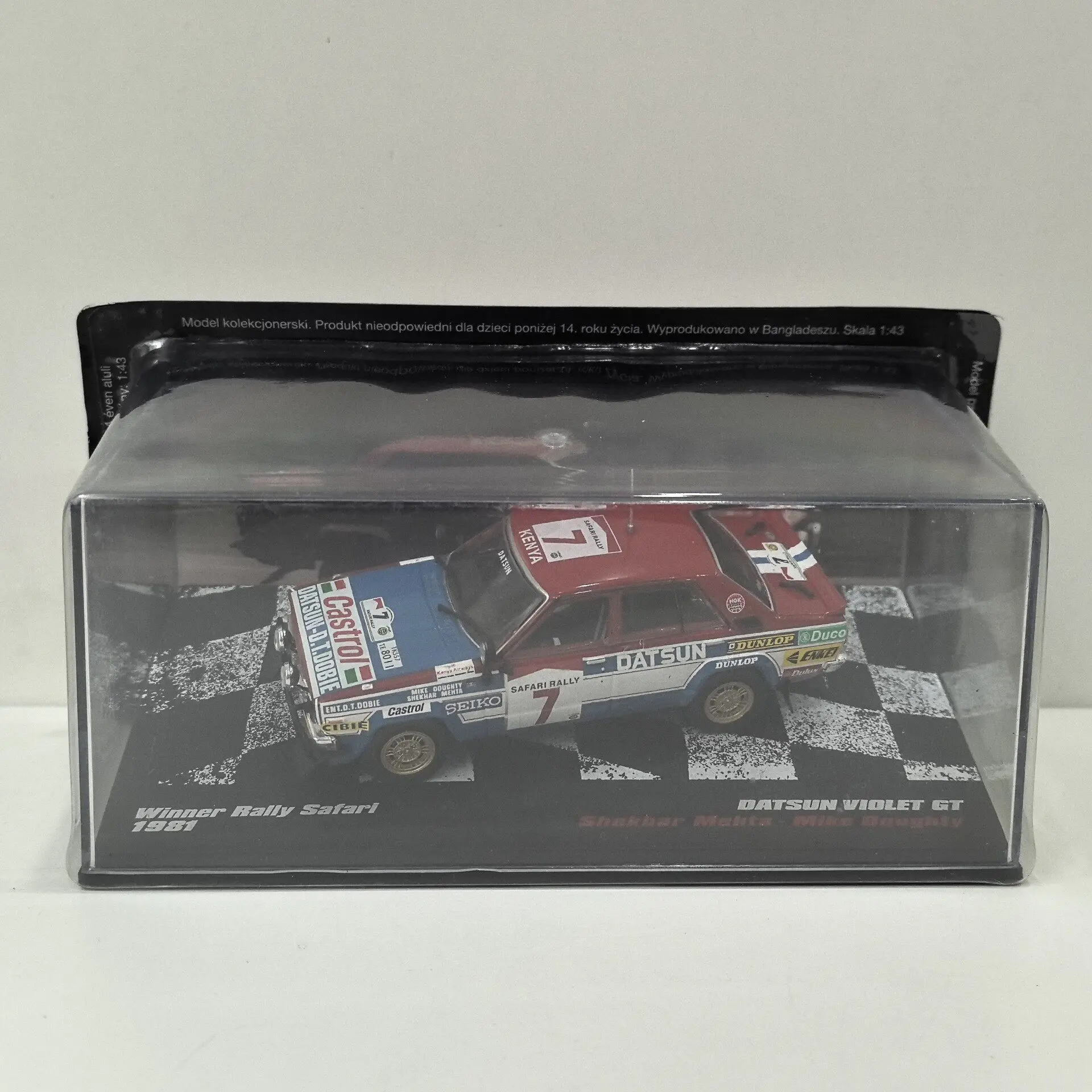 

Diecast IXO 1/43 Scale DATSUN VIOLET GT # 7 1981 Racing P2 Alloy Car Model