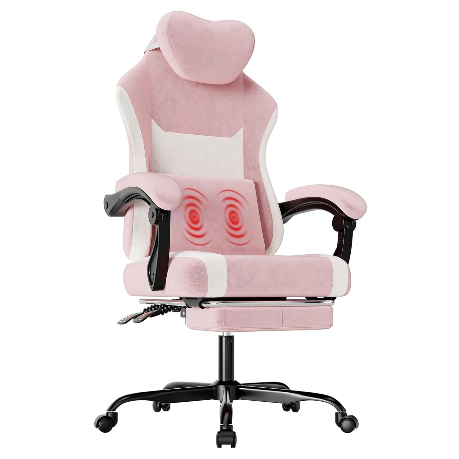

Fabric Video Gaming Chair, Ergonomic High-Back Computer Game Chairs with Large Massage Adjustable Lumbar Support,, Customized