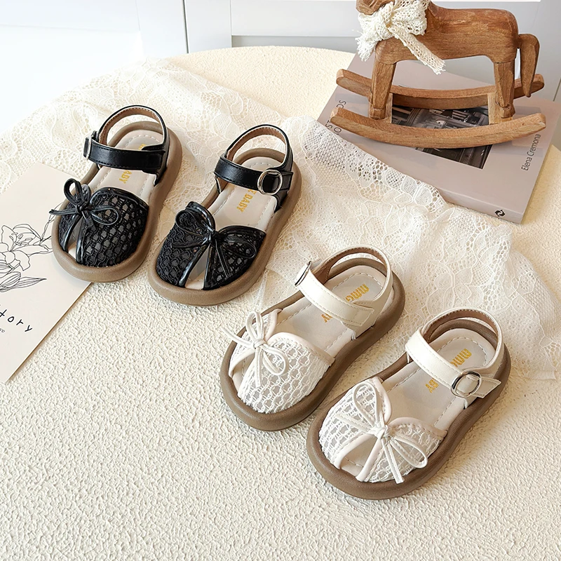 

Baby Girls Sandals Children Beach Sandals Summer Cut-outs Princess Shoe Comfortable Infant Non Slip Soft Sole Kids Toddler Shoes