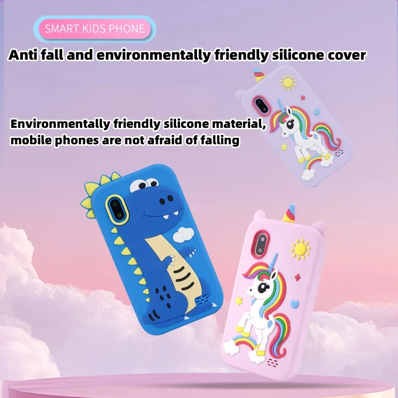 Kids Smartphone 4.0 ''Touchscreen 1G + 8G Leunend Puzzelspel Voor Kinderen Dubbele Camera Kinderen verjaardagscadeau Telefoon Speelgoed 1200Mah