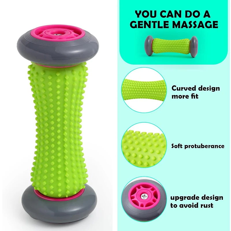 Foot Roller Massage Ball For Relief Plantar Fasciitis Reflexology Massager Deep Tissue Acupresssure Recovery Arm Back Leg Relax