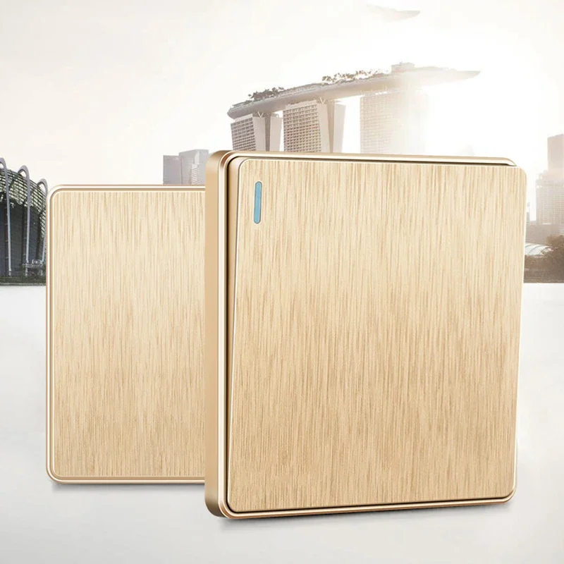 YINKA 13A 영국 표준 전등 스위치, USB가 있는 이중 소켓, 1 2 3 4 갱 벽 전등 스위치, AC110-250V, 플라스틱 86/146 유형