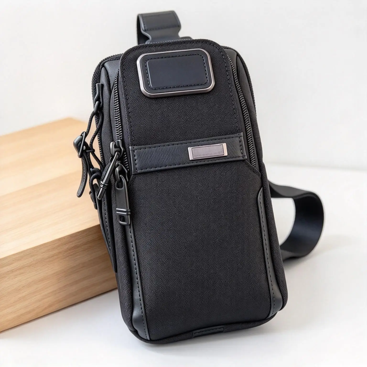Men's Vintage Classic Chest Bag, Lightweight Crossbody Sling Bag for Business & Casual Use