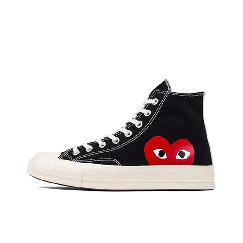 Converse 1970s Chuck Taylor All Star Hi X CDG Men and Women Skateboarding Shoes High-top Canvas Shoes Outdoor Sneaker