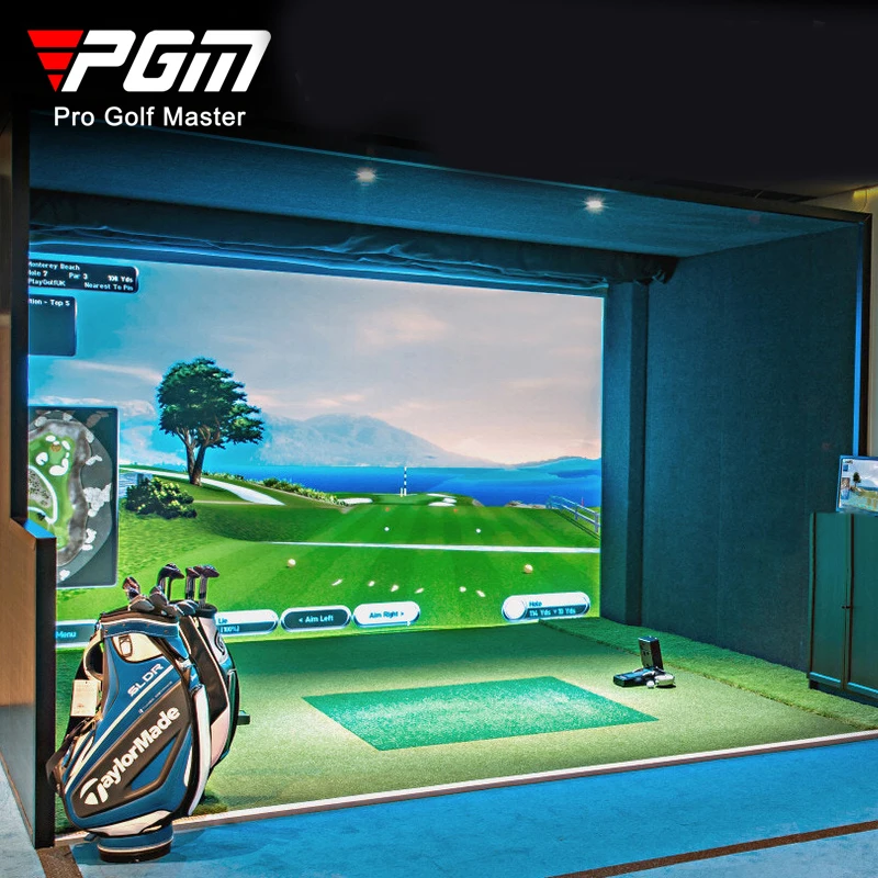PGM MNQ002-10 3D Driving Range Infrared Induction Golf Simulation Trainer Indoor Golf Simulator