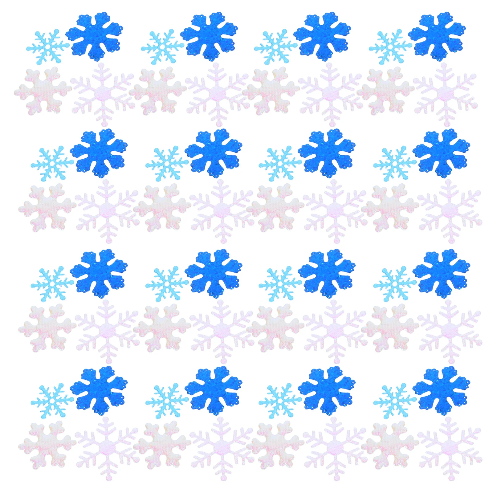 

700Pcs Snowflake Confetti Plastic Pieces Large Quantity for Christmas Wedding Party Festival Decoration Creative Fun
