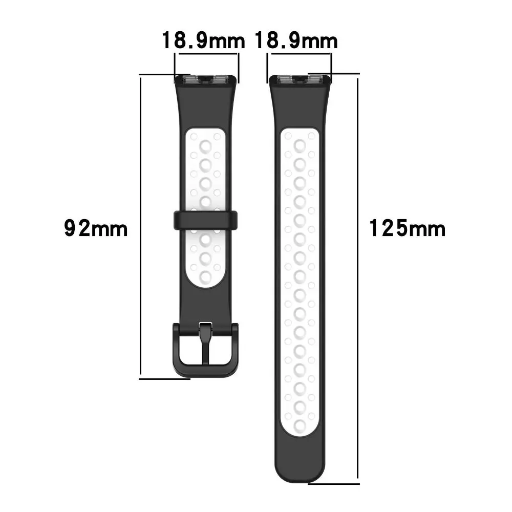 Новый Двухцветный силиконовый ремешок для часов, сменный дышащий браслет, аксессуары для умных часов, ремешок для часов Huawei Band 9 8
