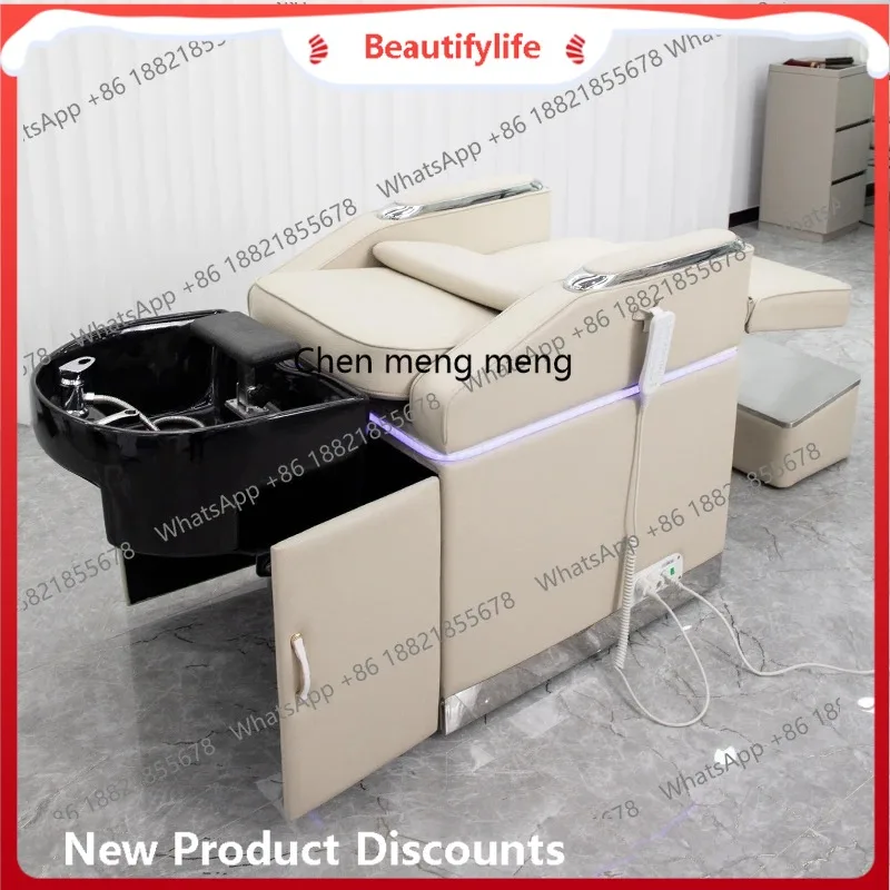 Discounts Intelligent electric lift shampoo, hair cutting chair, integrated hair salon, special treatment and beauty bed for hai
