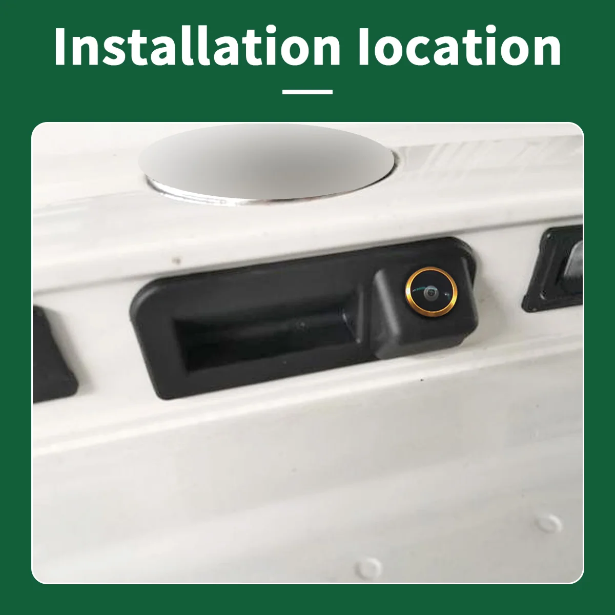 AHD 1080P Waterproof Wide Angle Car Rear View Reverse Trunk Handle Camera for Audi Q2 Q5 A5 VW Skoda Kodiaq Cayenne