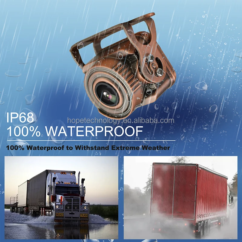 Unique IP68 Waterproof 9-36V HD 1080P Night Vision Auto Electronics Security Camera for Truck Monitoring System