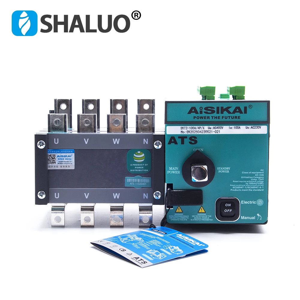 Original AISIKAI ATS 400A 630A 4P Generator Dual Power Automatic Transfer Switch AC220V Genset Parts Controller Control Module