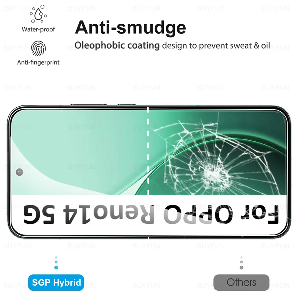2 قطعة ل ممن لهم Reno14 FS 5G الأصلي غطاء من الزجاج المقسى رينو 14 F Reno14FS Reno14F 14F 14FS OPPOReno14 حامي الشاشة العالمية #3