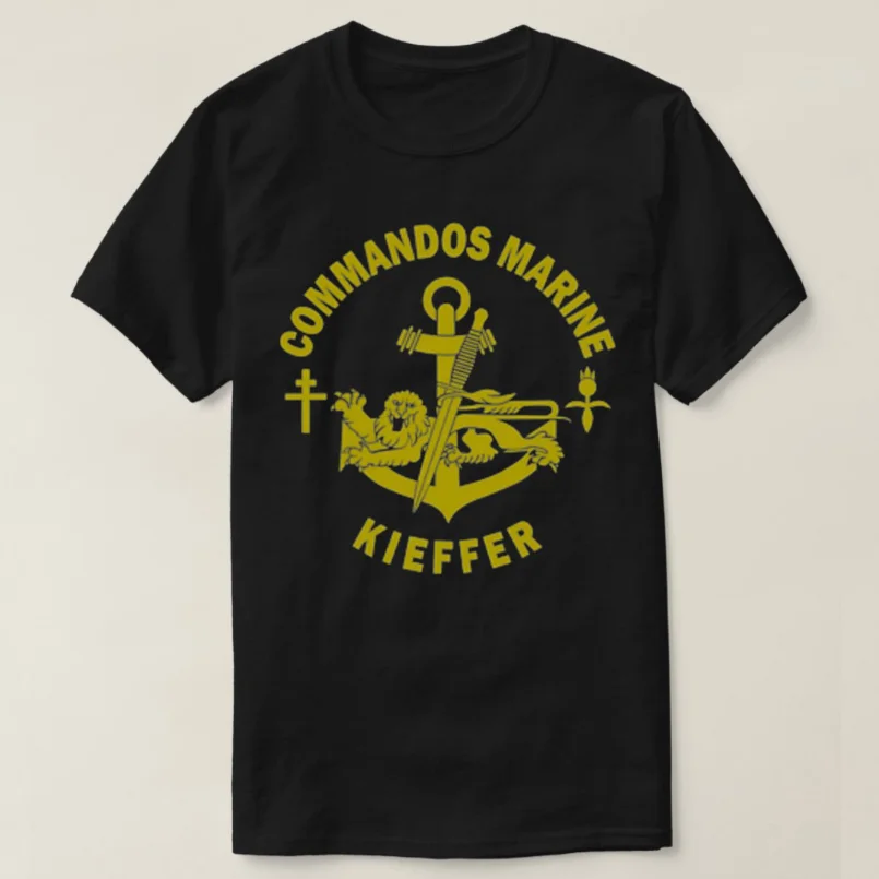 French Naval  Special Forces Commandos Marine Kieffe T-Shirt New 100% Cotton O-Neck Short Sleeve Casual Mens T-shirt Size S-3XL