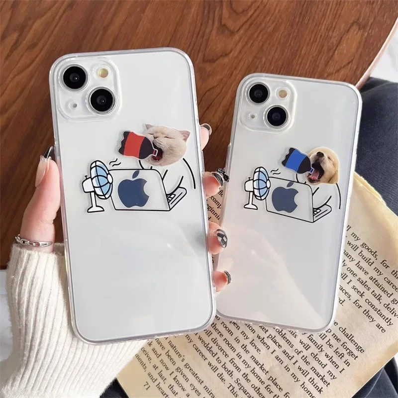 재미있는 성냥개비 남자 투명 전화 케이스, 아이폰 15, 14, 12, 11, 13 프로, XS 맥스, 미니, XR, X, 7, 8, 14 플러스, SE, 투명 커버, Fundas 가방