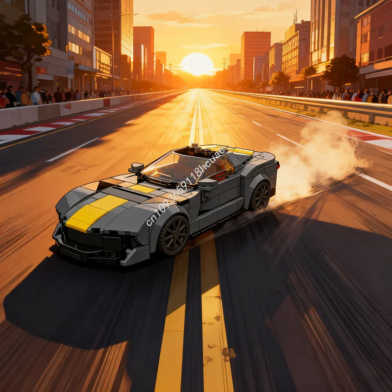 

261pcs MOC Ferrariesd Competizione City Model Building Blocks Construction Creative Christmas Gift Idea Toy Education Brick Kids