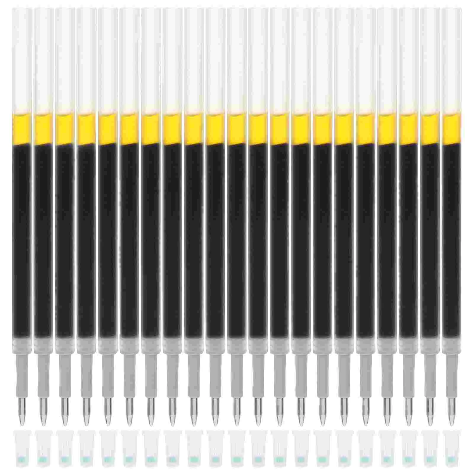 60 Pcs Gel Refill Pen Replacement Practical Fills Ink Pens Refillable Liquid Refills Portable Office Colored