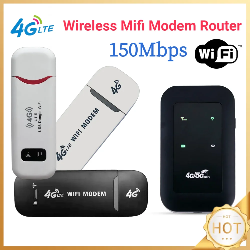 Pocket 4G LTE Router WiFi Repeater Signal Amplifier Network Expander Mobile Hotspot Wireless Mifi Modem Router SIM Card Slot