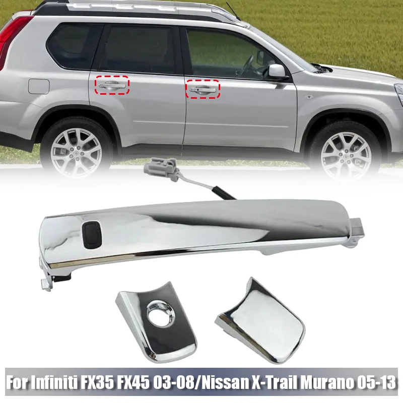 

Exterior Door Handle Fits for Nissan Murano/X-Trail ,Infiniti FX35/FX45 Outer Door Handles With buttons and sensing cables