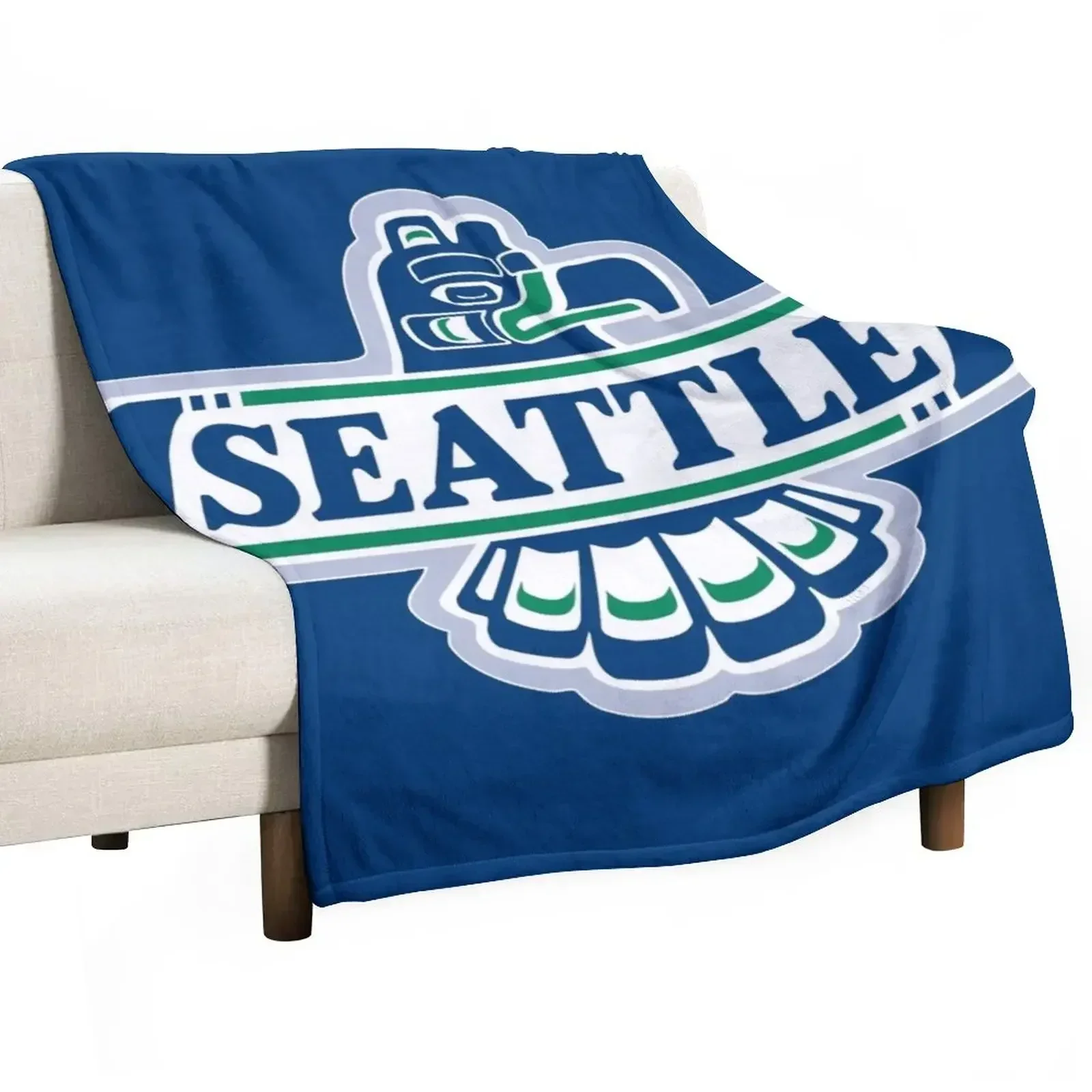 Seattle Thunderbirds icon Throw Blanket Beautifuls Tourist Blankets