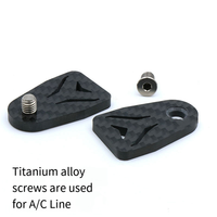 For Folding Bike Easy Wheel Carbon Fiber Kickstand With Titanium Screws-AT20