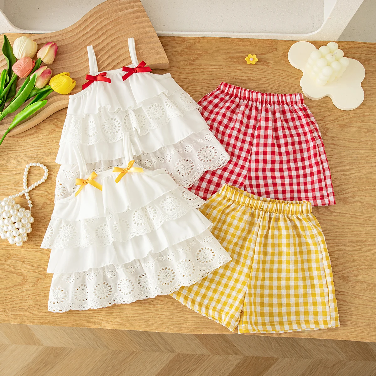 conjunto-de-2-pecas-para-bebe-conjunto-de-verao-com-top-de-algodao-com-laco-e-shorts-xadrez-conjuntos-para-meninas-roupas-casuais-de-praia-para-bebe-menina