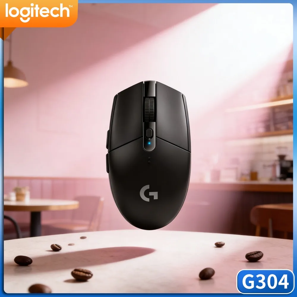 Logitech G304 LIGHTSPEED Wireless Gaming Mouse Adjustable DPI Receiver Storage For Home Entertainment Business Trip PC