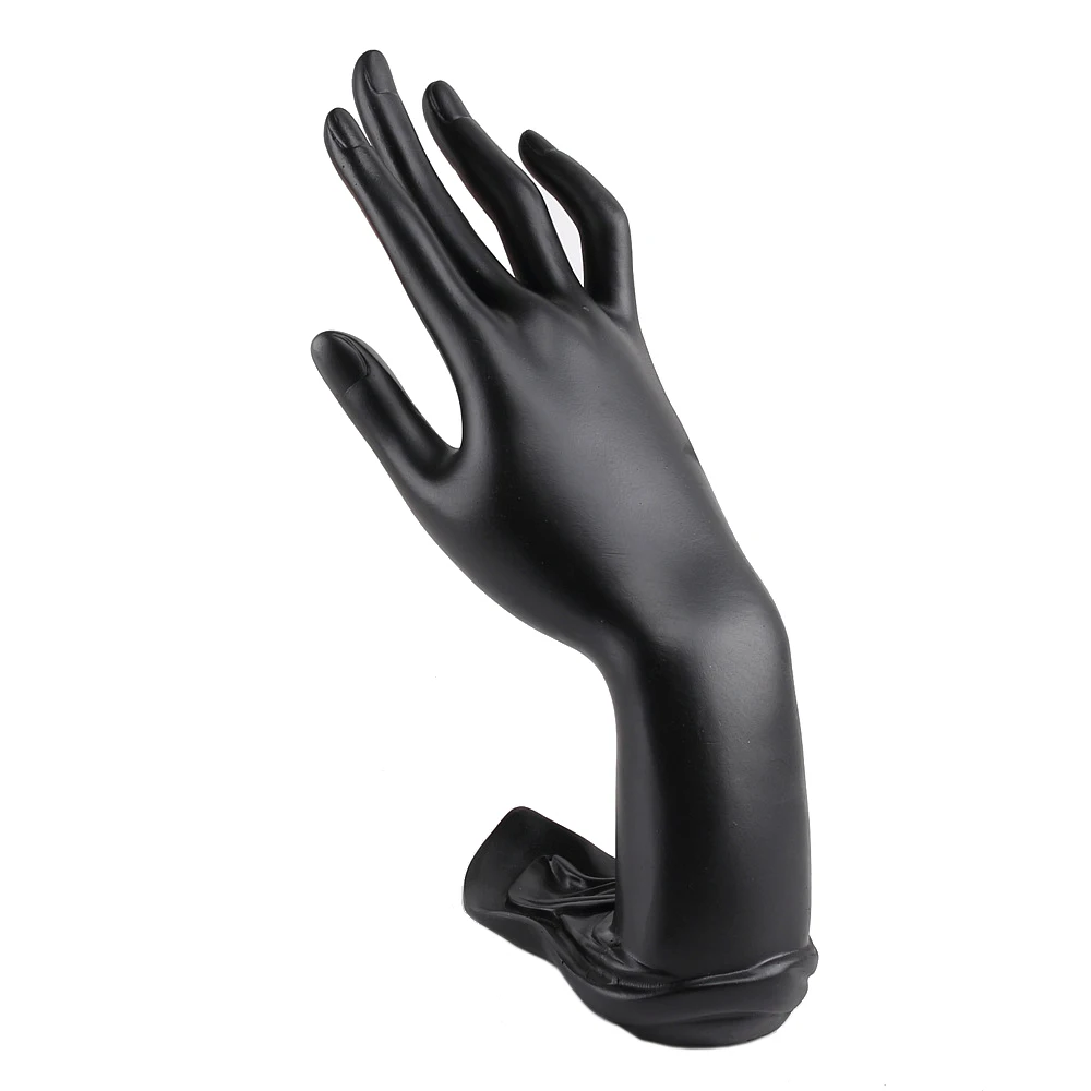 الراتنج مجوهرات عرض موقف لوتس اليد إصبع شكل قفاز حلقة سوار قلادة حامل الرف #5