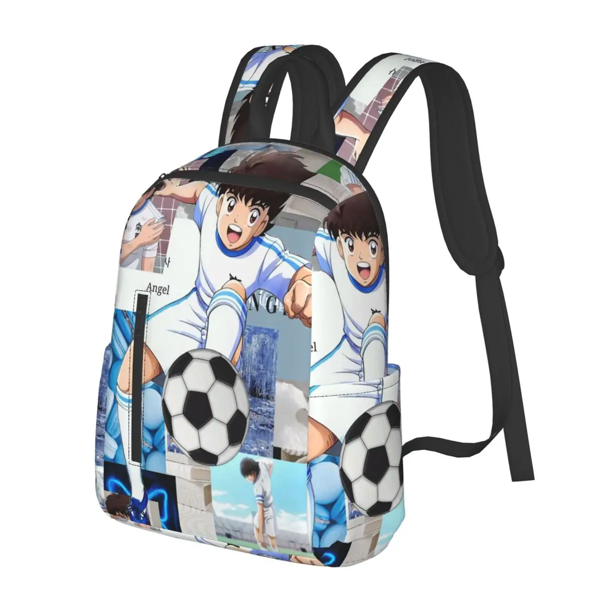 Ozora Oliver Atom Capitan Tsubasa Mochila para estudiantes, mochila escolar, mochila de viaje para senderismo, mochila para hombres y mujeres, bolsos de hombro