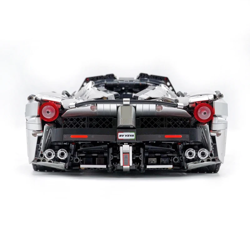 1:8 personnalisé argent technique CADA C61505 ville Sport véhicule de course modèle blocs de construction brique Puzzle bricolage jouets cadeaux de noël enfant