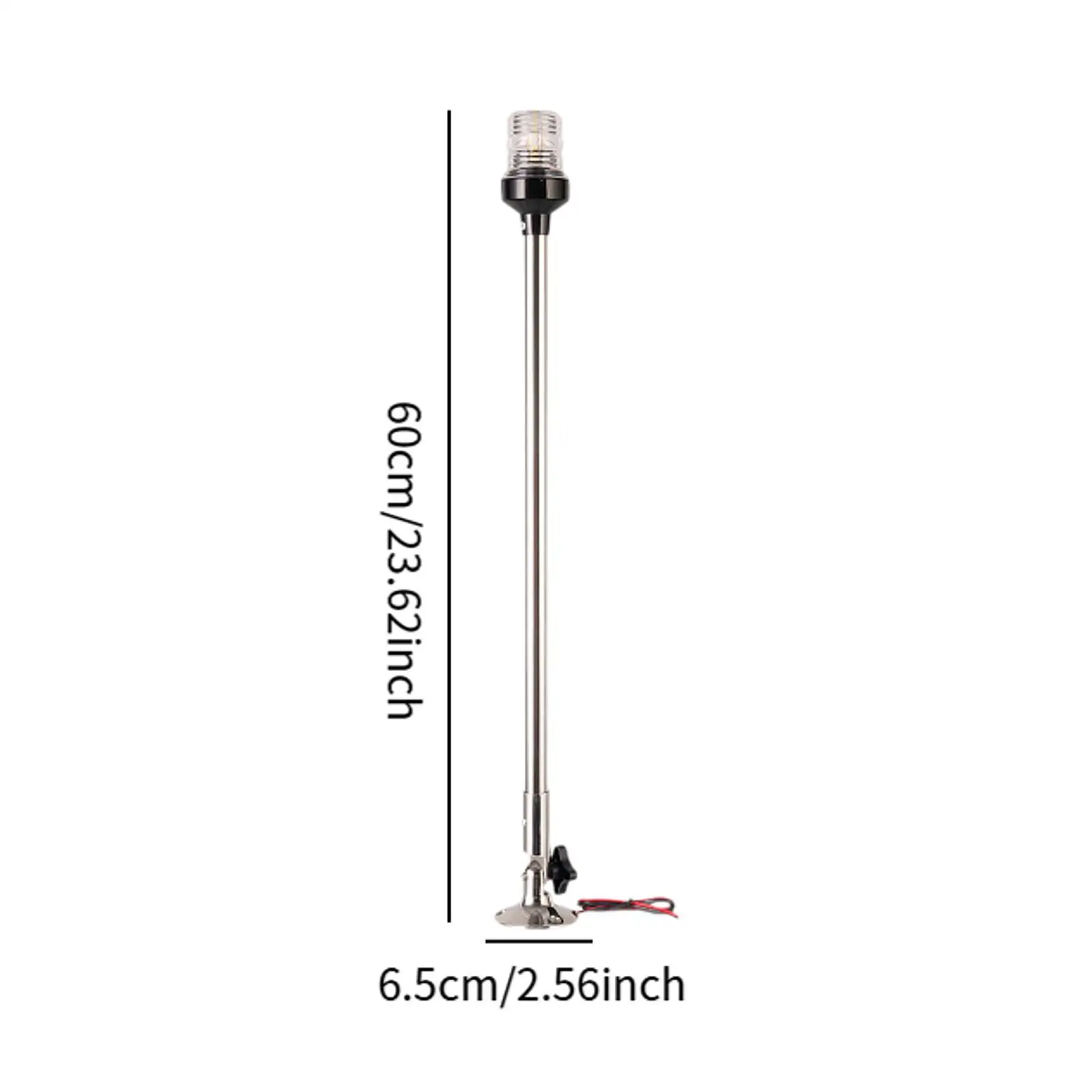 Кормовой светильник, высокая производительность, 12-24 В, белый светодиод, простой в установке светильник для лодки, регулируемый для Jon Boat Pontoon Small Boats