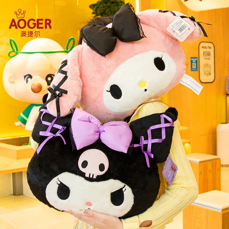 

Sanrio My Melody Kuromi Plush Cartoon Car Seat Headrest Chair Neck Pillow Cushion Decoration Toys Gifts