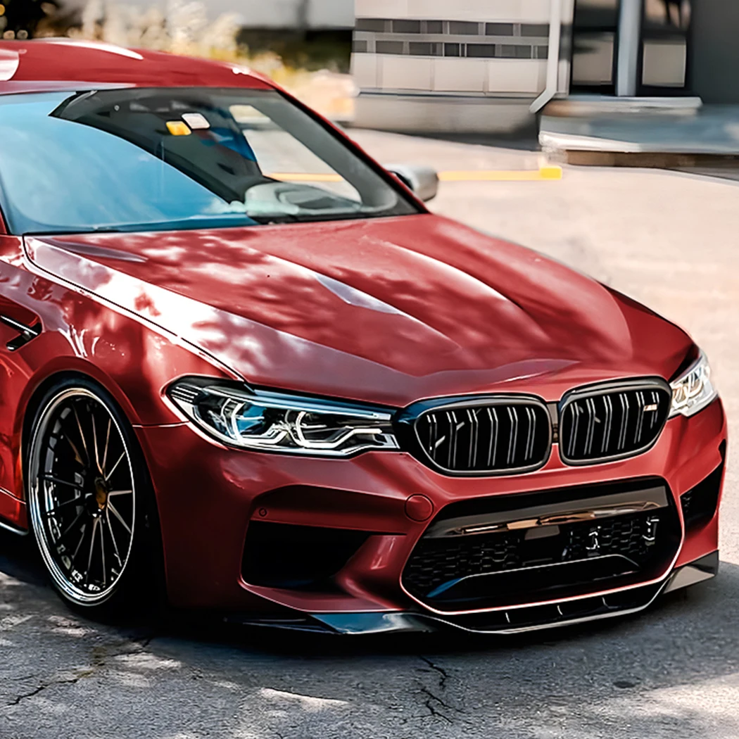 For BMW 5 Series M5 F90 2018-2020 Pre Front Lip Spoiler Bumper Shovel Lower Lip Splitter Modification Car Body Kit Glossy Black