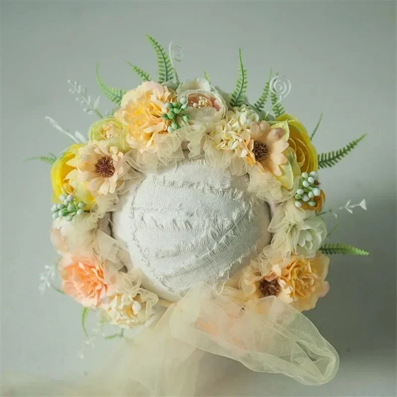 Newborn Photography Head Flower Photo Accessories Beautiful Hairpin Flower Cultural Modeling Photo Baby Photography Props