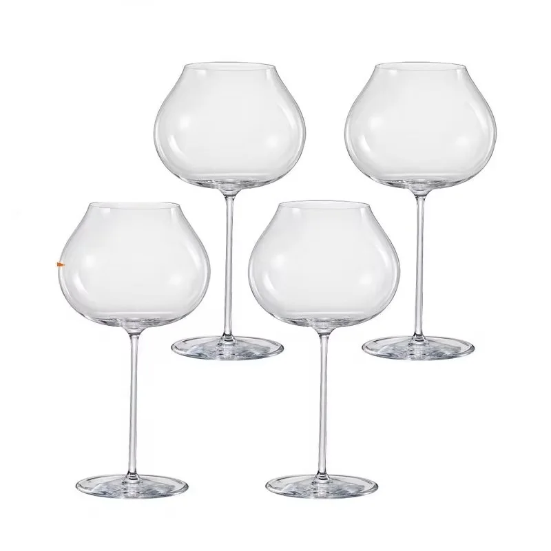 

1-6PCS Slovakia RONA Style Super Thin Crystal Burgundy Goblet Dark White Wine Glass Sommelier Exclusive Tasting Wine Glass