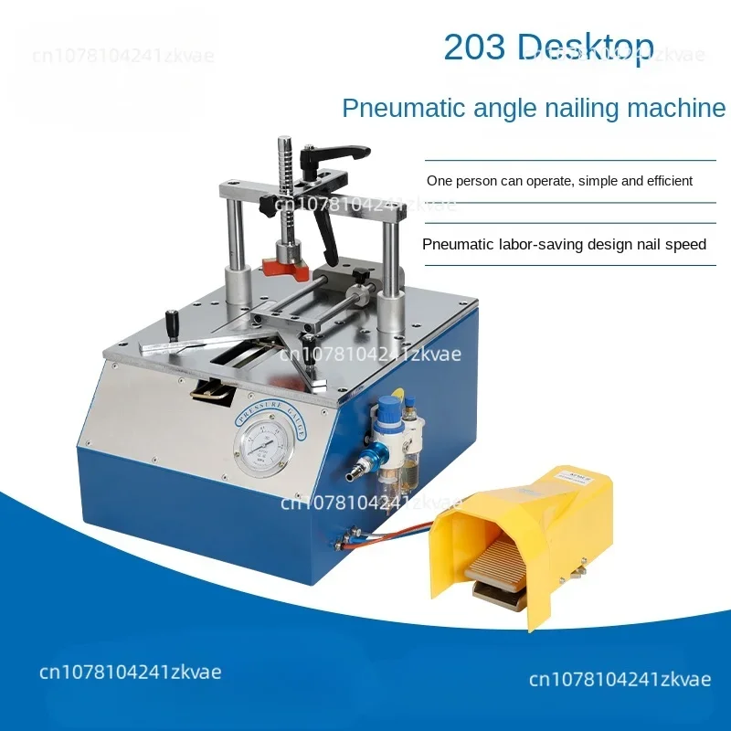 Photo frame 45 degree desktop pneumatic nail angle machine