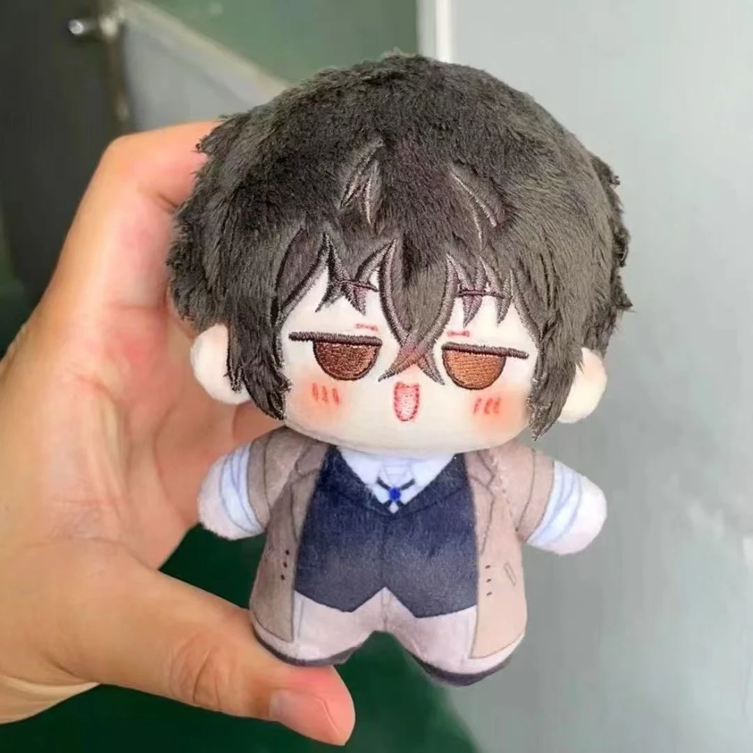 Anime Game Bungo Stray Dogs Ryunosuke Akutagawa Cosplay 10cm Curlicue Cotton Doll Pendant Cartoon Cute Maumet Widget Puppet Gift