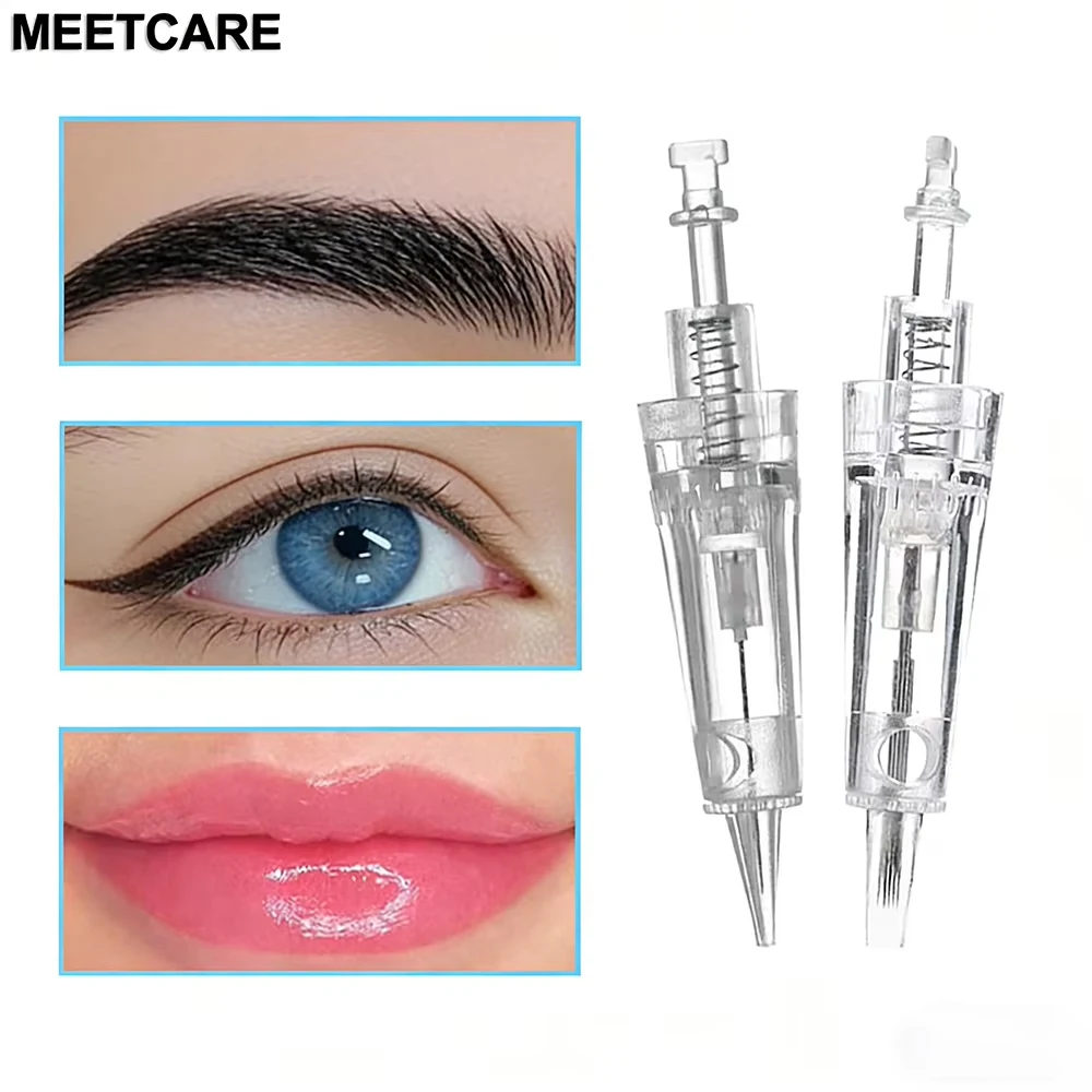 Bajonett-Kartuschen-Nadeln für Permanent Make-up: Augenbrauen- und Lippen-Tattoo-Nadeln, Einweg-Kartuschen 1PIN, 3RPIN, 3PIN, 5RPIN, 5PIN, 7RPIN, 7PIN