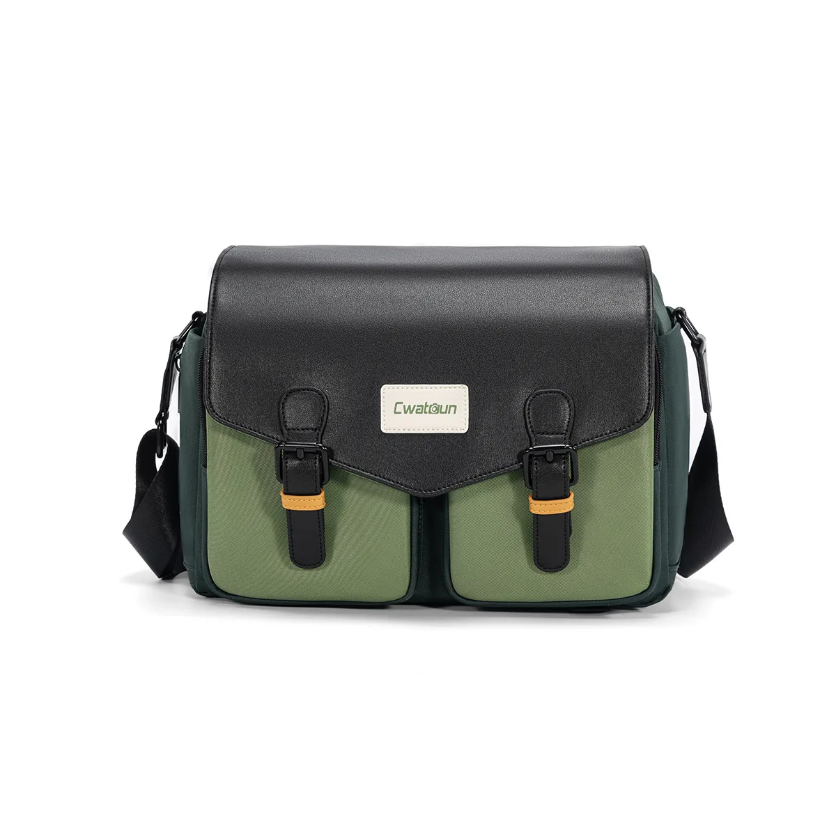 Japanese contrasting color shoulder camera bag, Canon outdoor leisure photography bag professional messenger SLR bag