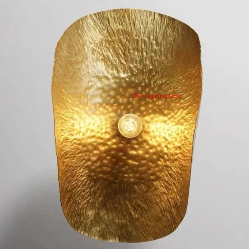 Designer Lotus Leaf Hat Copper  Pendant Lamp For Living Room Restaurant Light Bar Furniture Decorative Lights E14