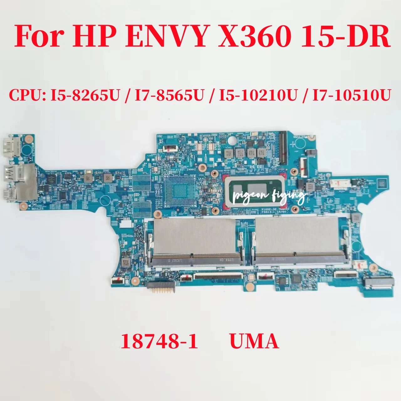 18748-1 For HP ENVY X360 15-DR Laptop Motherboard With I5 I7-8Th 10Th Gen CPU UMA L53569-601 L53568-601 L63885-601 L63886-601