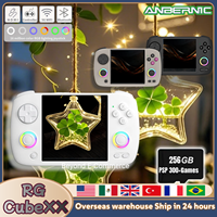 ANBERNIC RG CubeXX Retro Handheld Game Console 3.95 Inch IPS Screen Linux RG Cube XX Video Gaming Console RGB Joystick WiFi PSP