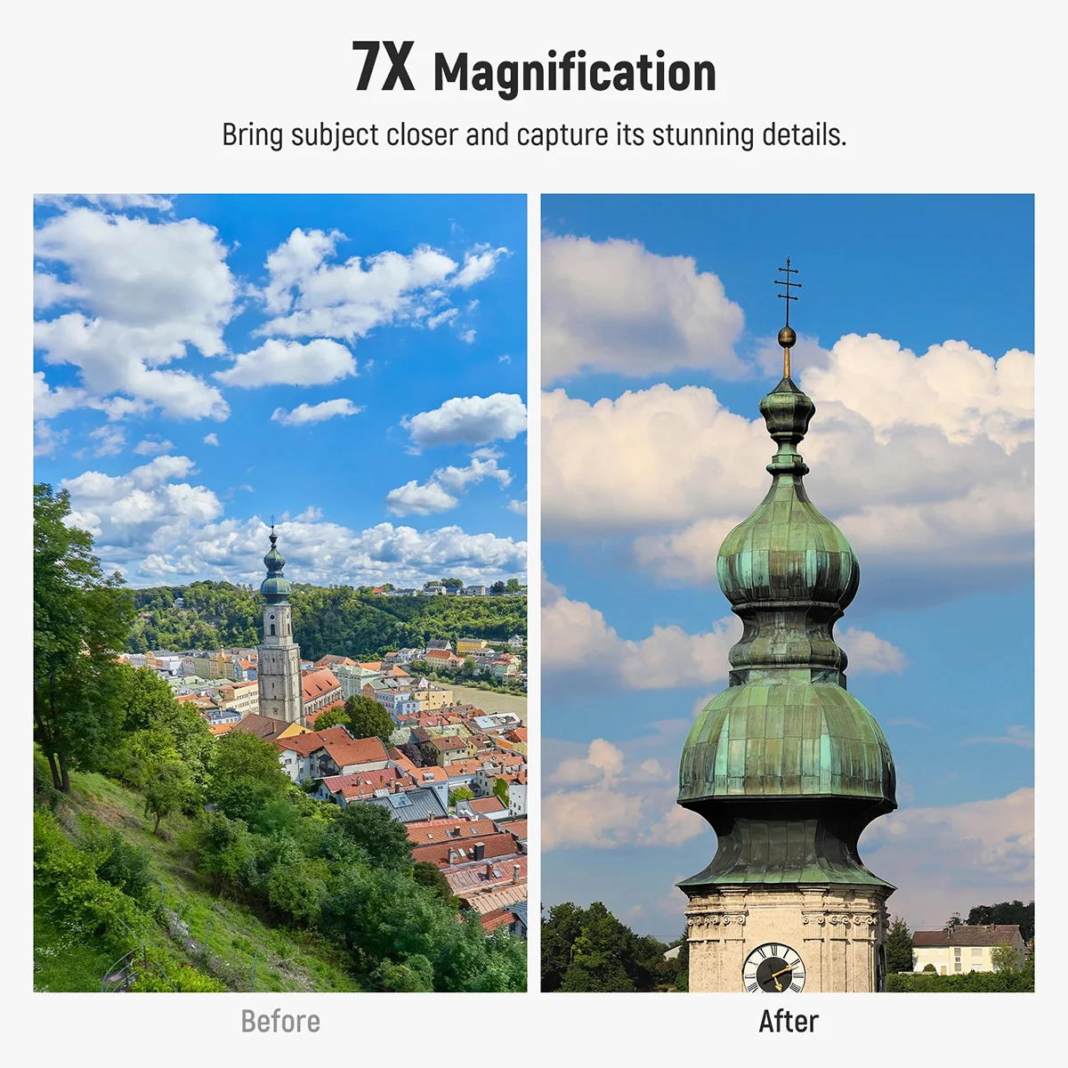 NEEWER LS-36 PRO HD عدسة المقربة لكاميرا الهاتف 7X عدسة تكبير مرفقة مع 15 عنصرًا و12 مجموعة وخيط 17 مم